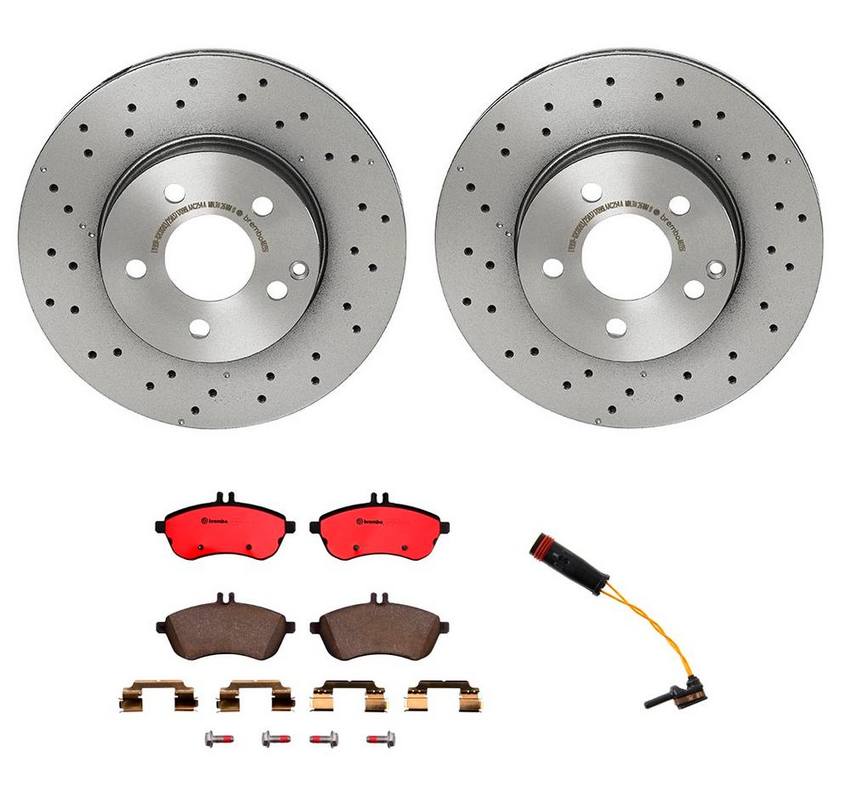 Brembo Brake Pads and Rotors Kit - Front (295mm) (Ceramic)